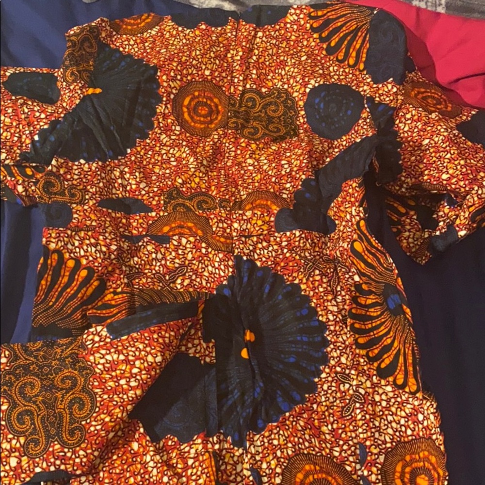African print women’s plus Jumpsuit